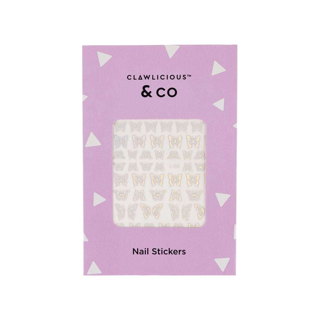 Clawlicious and Co Nail Stickers - Irridescent Butterfly