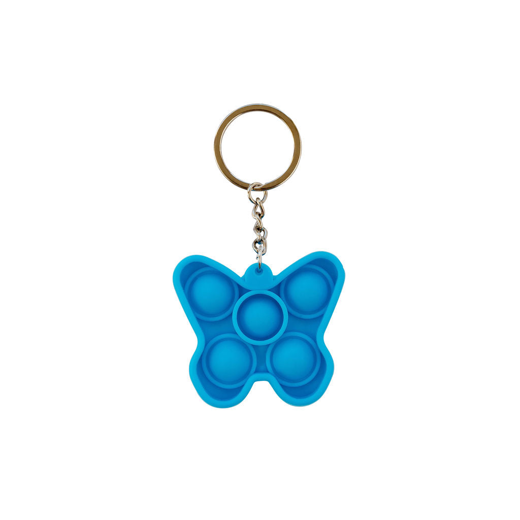 Kids Fidget - Blue Butterfly Keyring