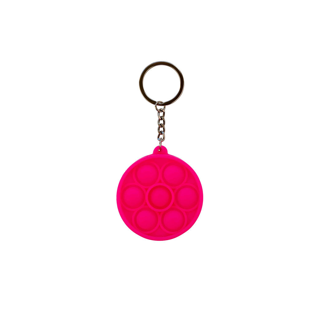 Kids Fidget - Pink Flower Keyring