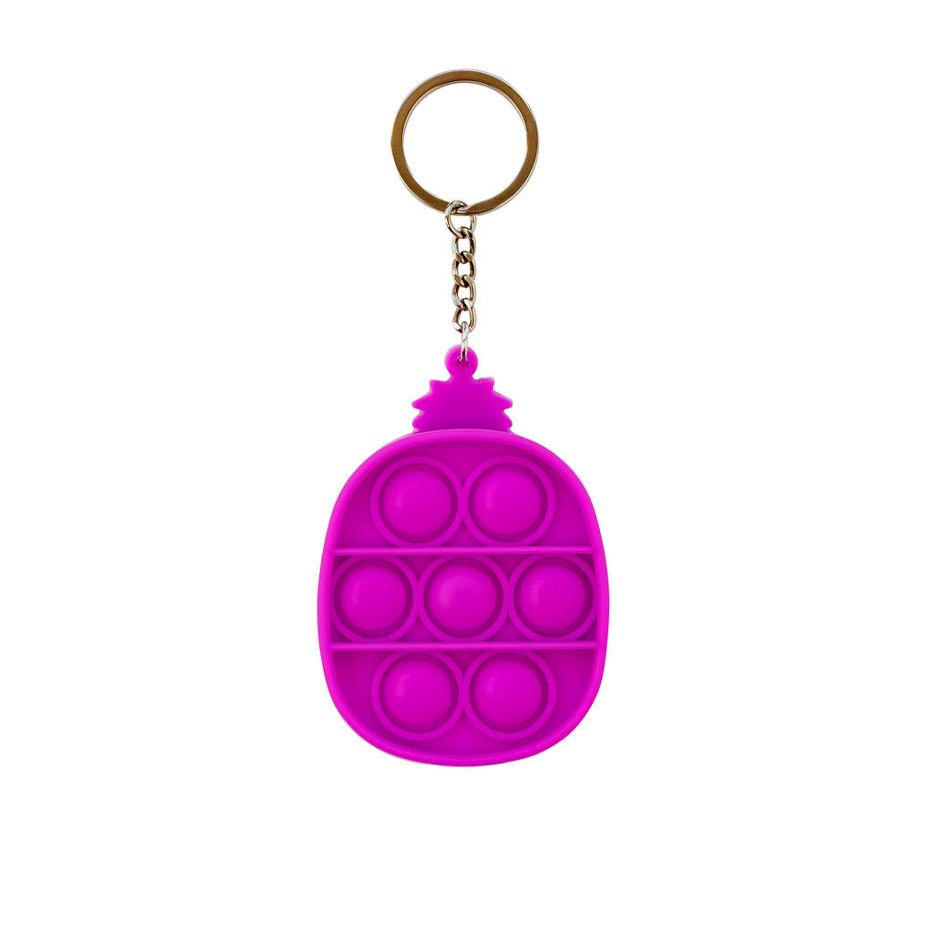 Kids Fidget - Purple Pineapple Keyring