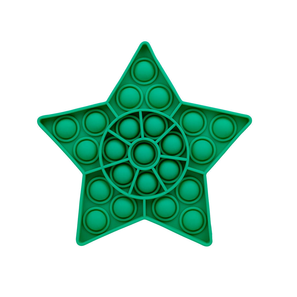 Kids Fidget - Green Star Pop It