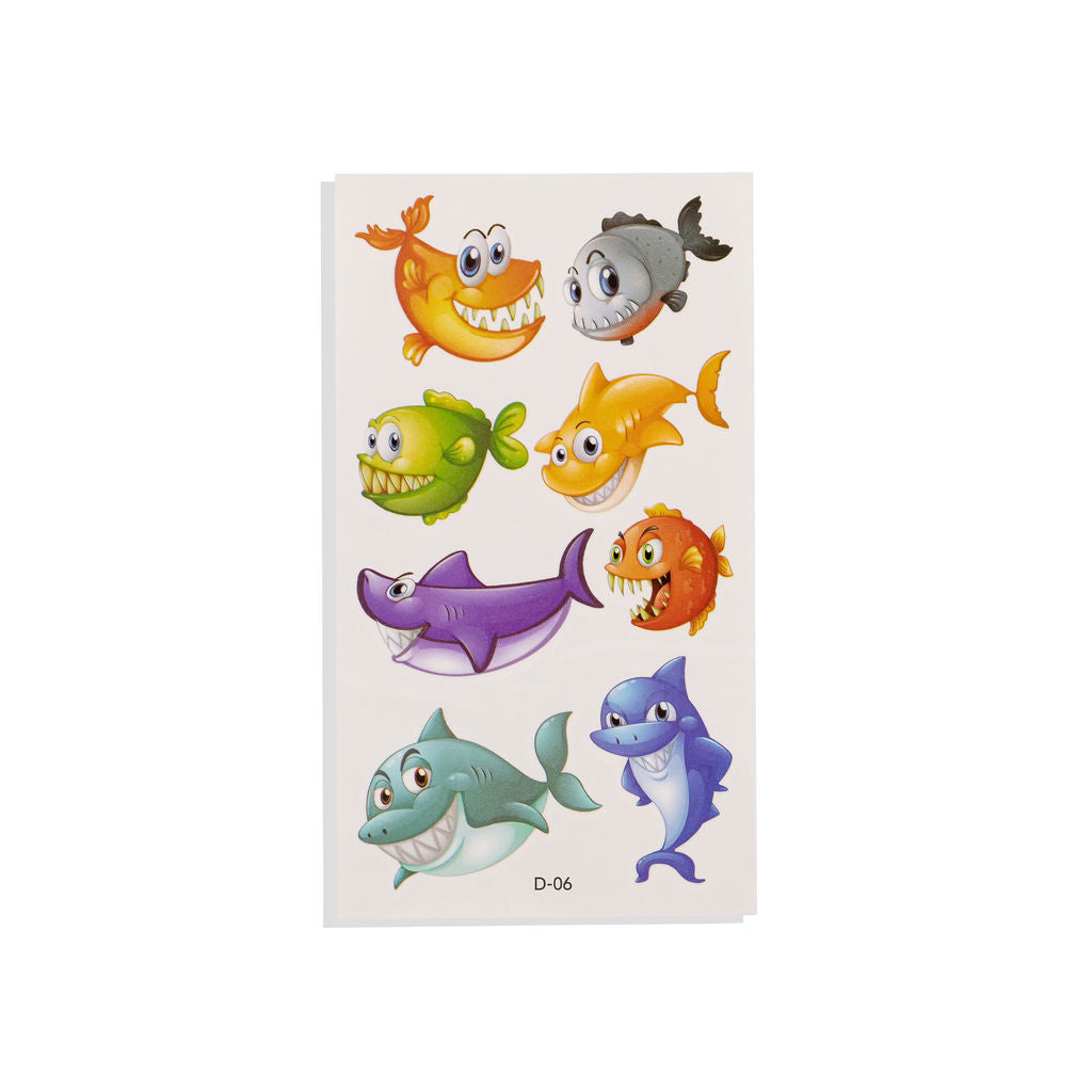 Kids Body Tattoos - Shark 2