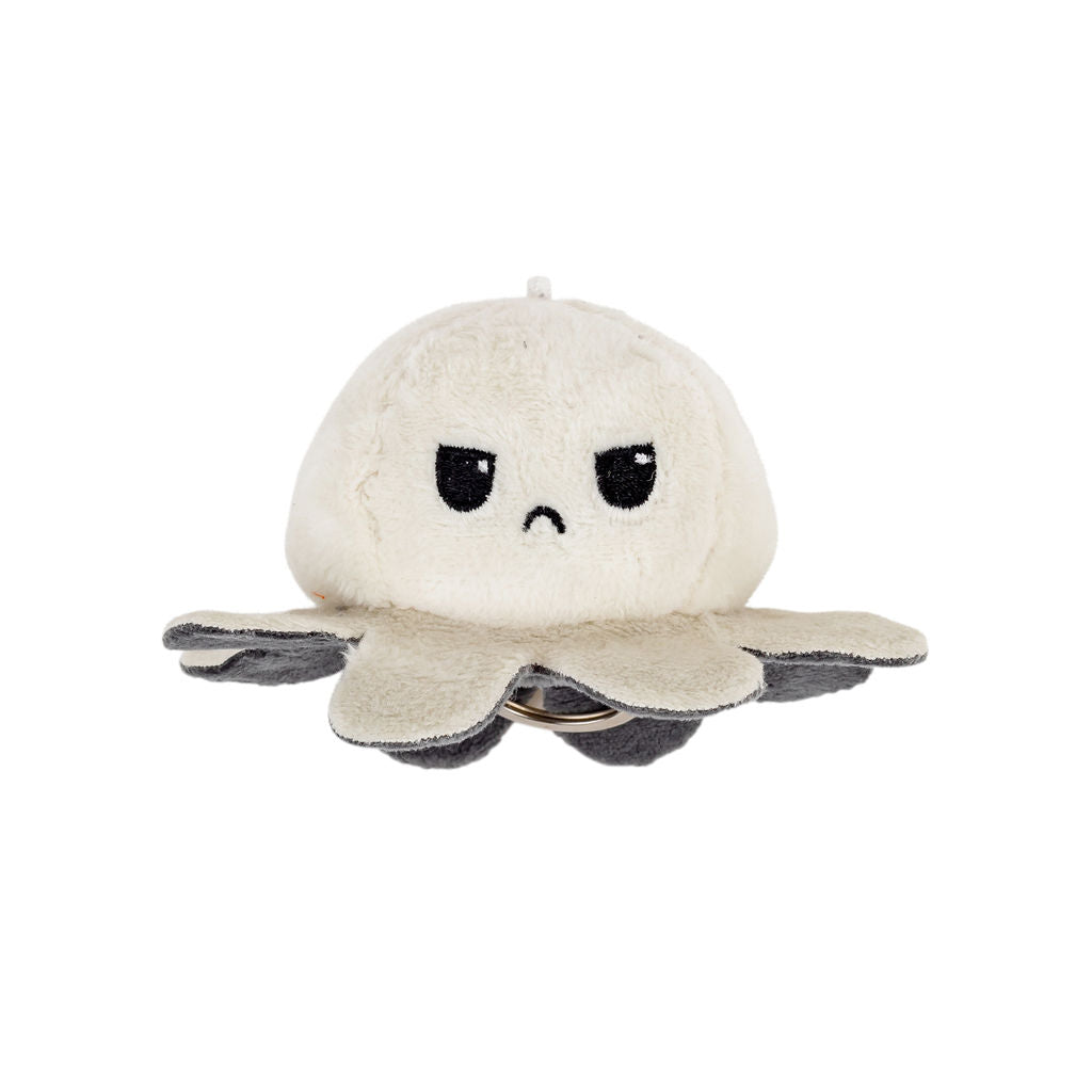Kids Fidget - Happy / Angry Octopus White and Grey
