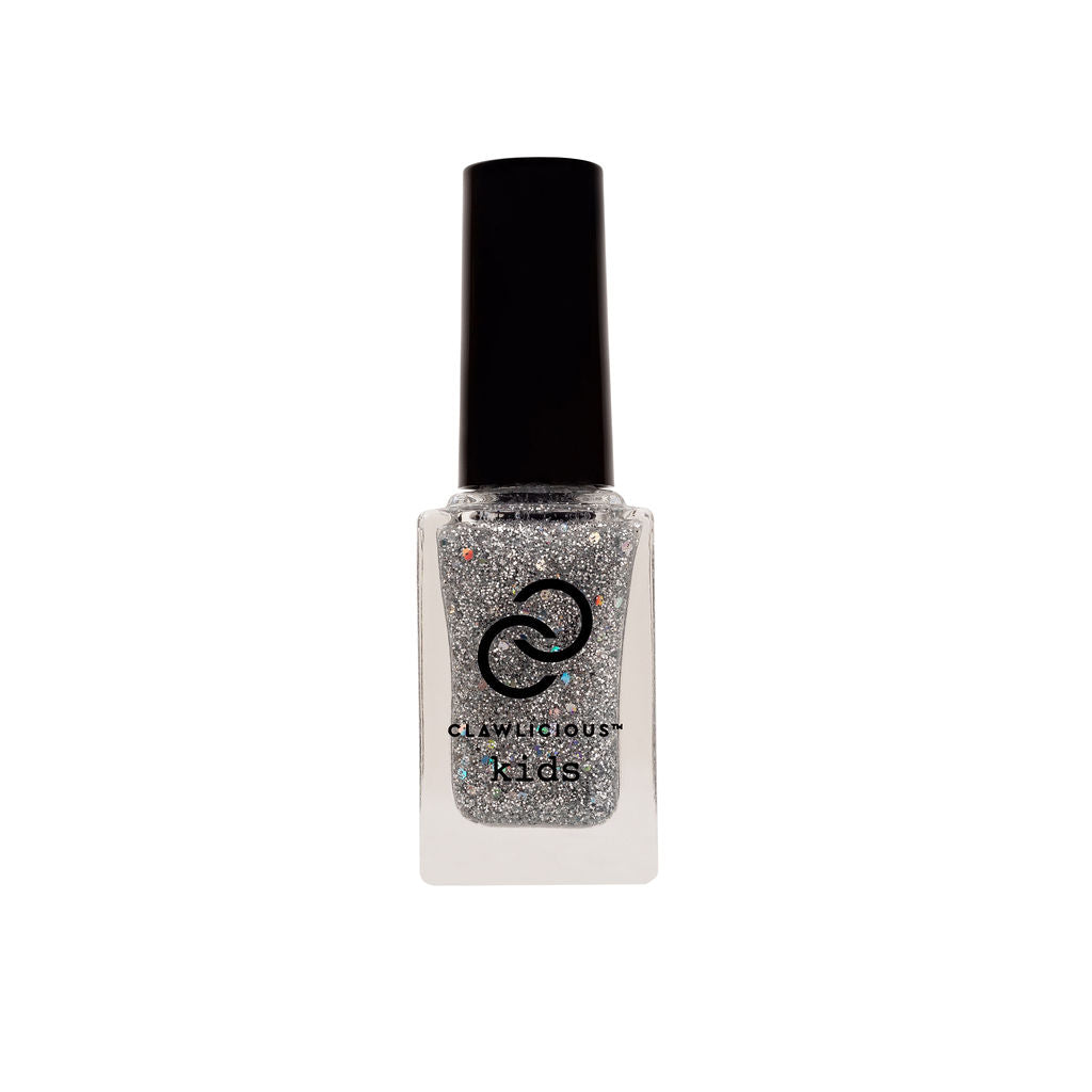 Kids Nail Polish - Silver Sparkles