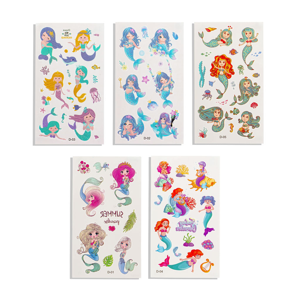Kids Body Tattoos  - Mermaid 1