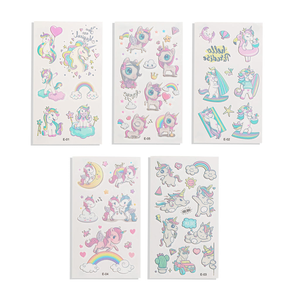 Kids Body Tattoos  - Unicorn 1