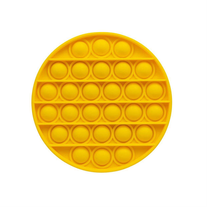 Kids Fidget - Round Yellow Pop It